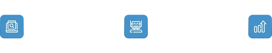Three-step Viking Marketing process: connect your business, automate with AI, and grow your revenue
